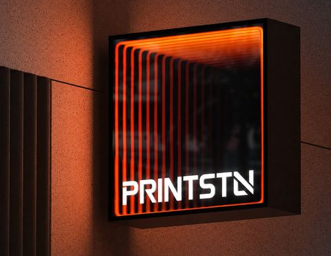 Caisson lumineux PRINTSTN effet miroir infini