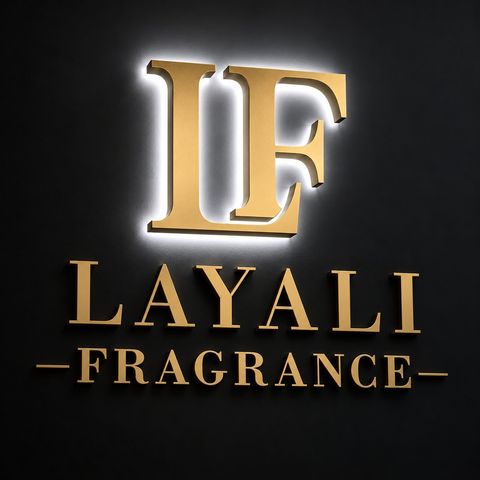 Lettres rétroéclairées Layali Fragrance, lumière blanche